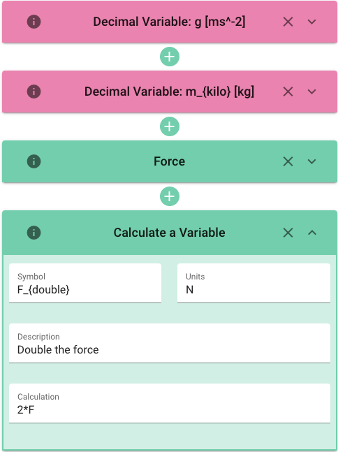 double force calculation